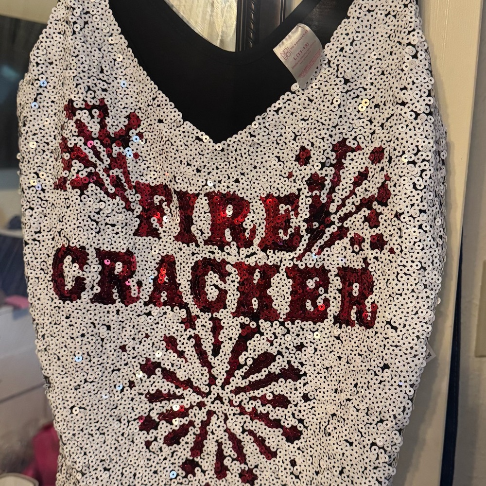 Sequin Firecracker Top